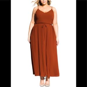 City Chic Overlay Maxi Dress